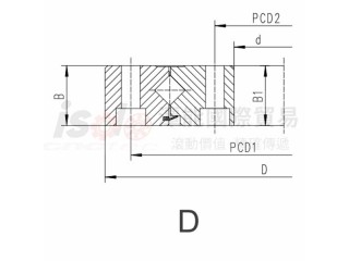HXU交叉滾子轉盤軸承D