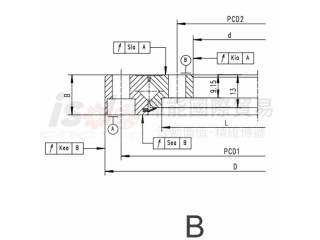 HXU交叉滾子轉盤軸承B