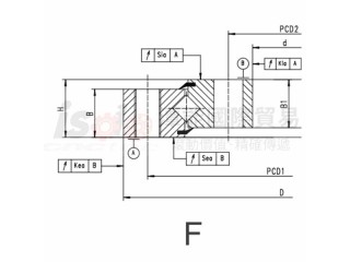 HXU交叉滾子轉盤軸承F