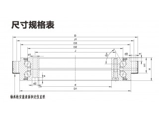 YRTS高速系列軸承尺寸規格圖1