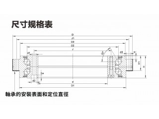 ZKLDF推力角接觸球系列軸承尺寸規格圖1